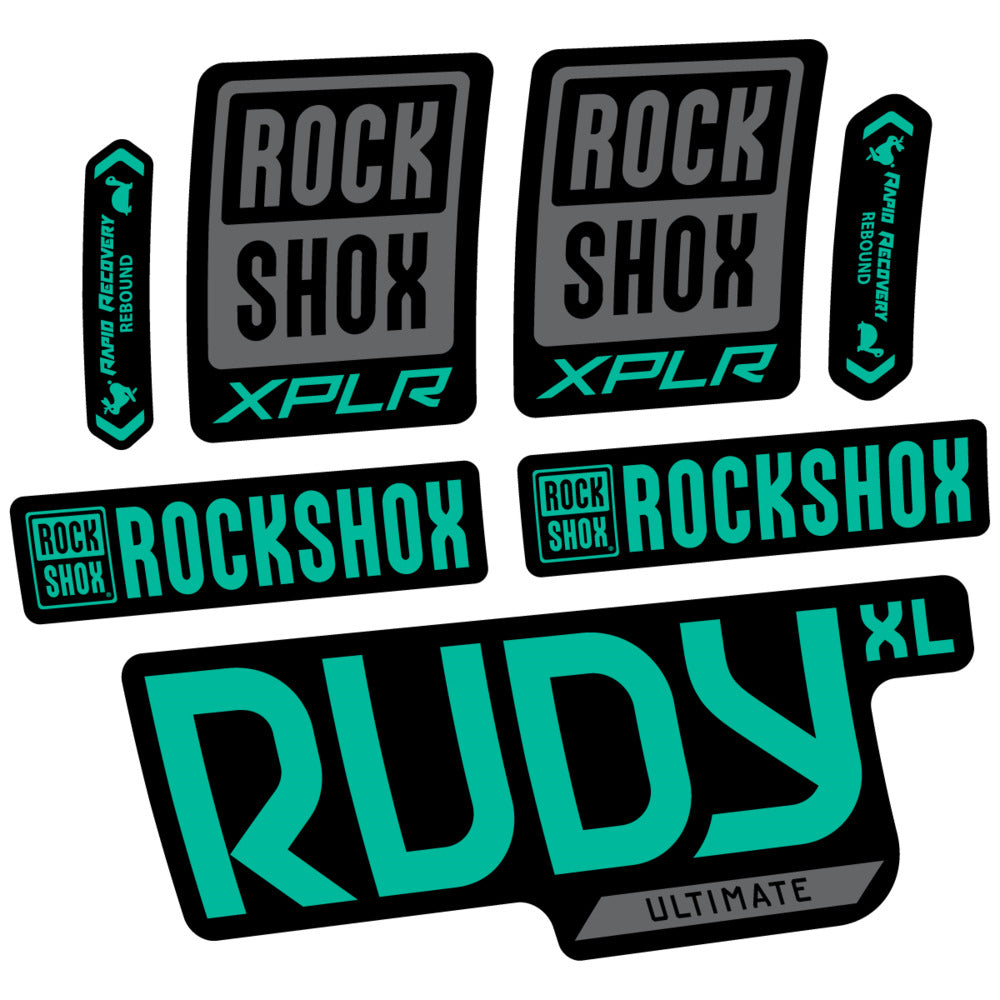 Stickers RockShox Rudy XL Ultimate 2026 compatibles - Autocollants fourche VTT