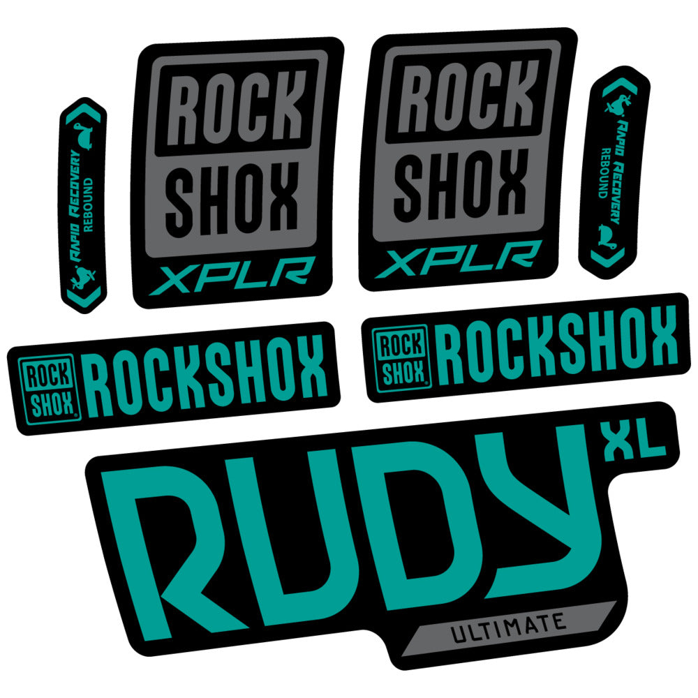 Stickers RockShox Rudy XL Ultimate 2026 compatibles - Autocollants fourche VTT