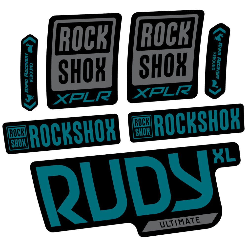 Stickers RockShox Rudy XL Ultimate 2026 compatibles - Autocollants fourche VTT