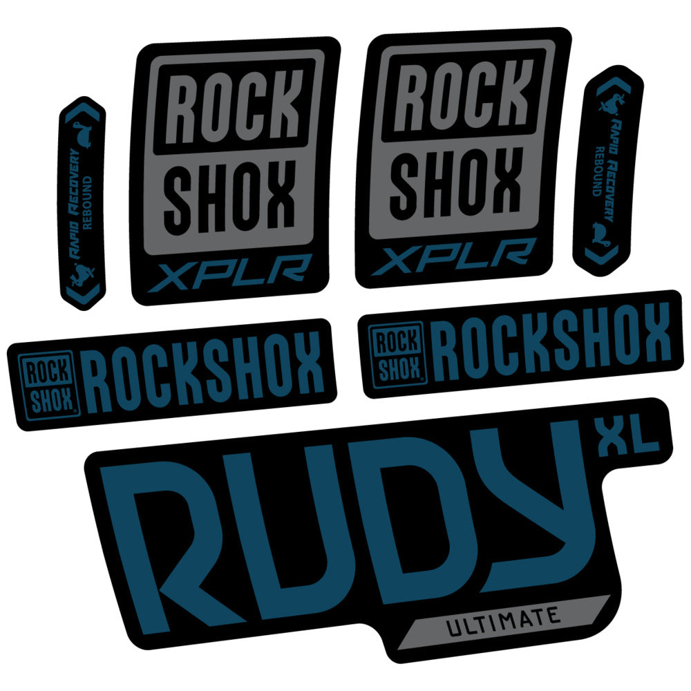 Stickers RockShox Rudy XL Ultimate 2026 compatibles - Autocollants fourche VTT