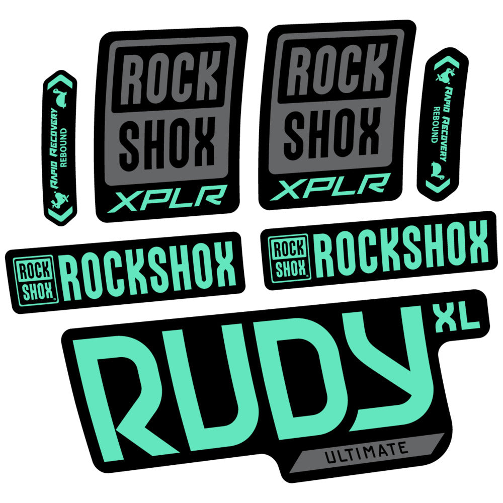 Stickers RockShox Rudy XL Ultimate 2026 compatibles - Autocollants fourche VTT