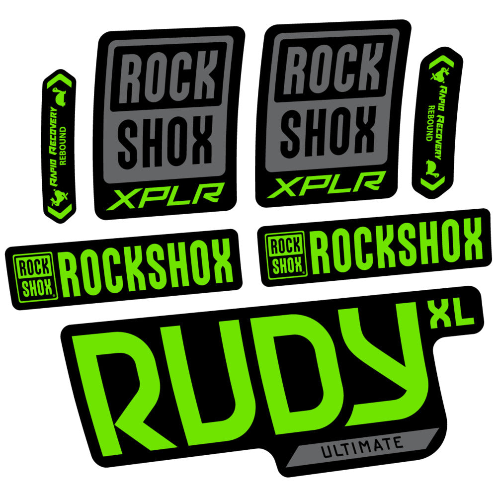 Stickers RockShox Rudy XL Ultimate 2026 compatibles - Autocollants fourche VTT