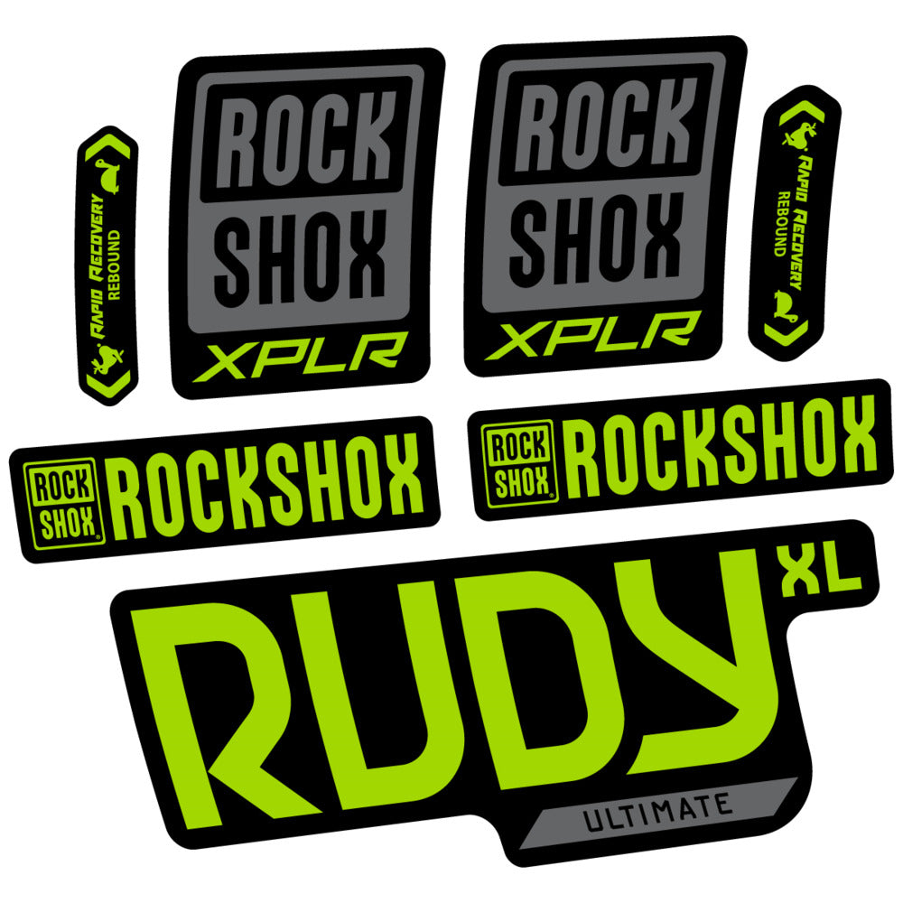 Stickers RockShox Rudy XL Ultimate 2026 compatibles - Autocollants fourche VTT