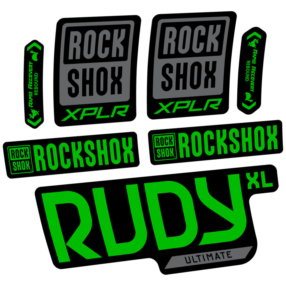 Stickers RockShox Rudy XL Ultimate 2026 compatibles - Autocollants fourche VTT