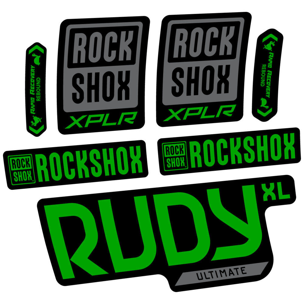 Stickers RockShox Rudy XL Ultimate 2026 compatibles - Autocollants fourche VTT
