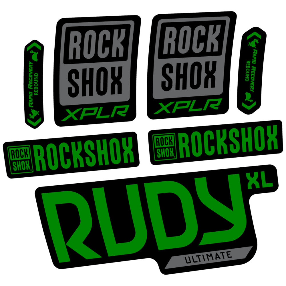 Stickers RockShox Rudy XL Ultimate 2026 compatibles - Autocollants fourche VTT