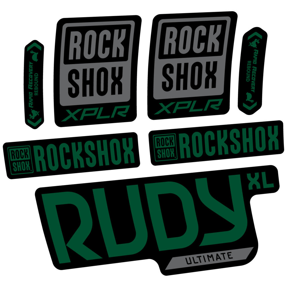Stickers RockShox Rudy XL Ultimate 2026 compatibles - Autocollants fourche VTT