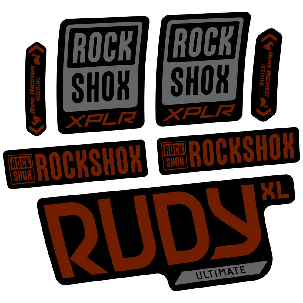 Stickers RockShox Rudy XL Ultimate 2026 compatibles - Autocollants fourche VTT