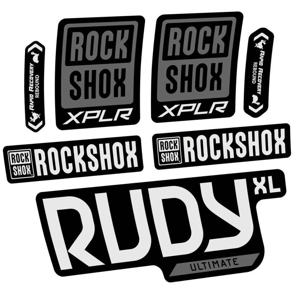 Stickers RockShox Rudy XL Ultimate 2026 compatibles - Autocollants fourche VTT