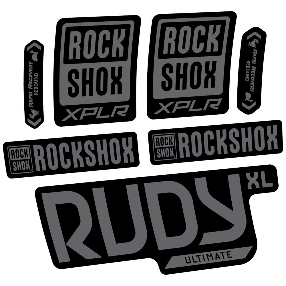 Stickers RockShox Rudy XL Ultimate 2026 compatibles - Autocollants fourche VTT