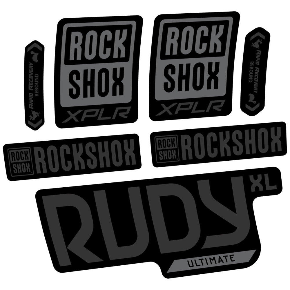 Stickers RockShox Rudy XL Ultimate 2026 compatibles - Autocollants fourche VTT