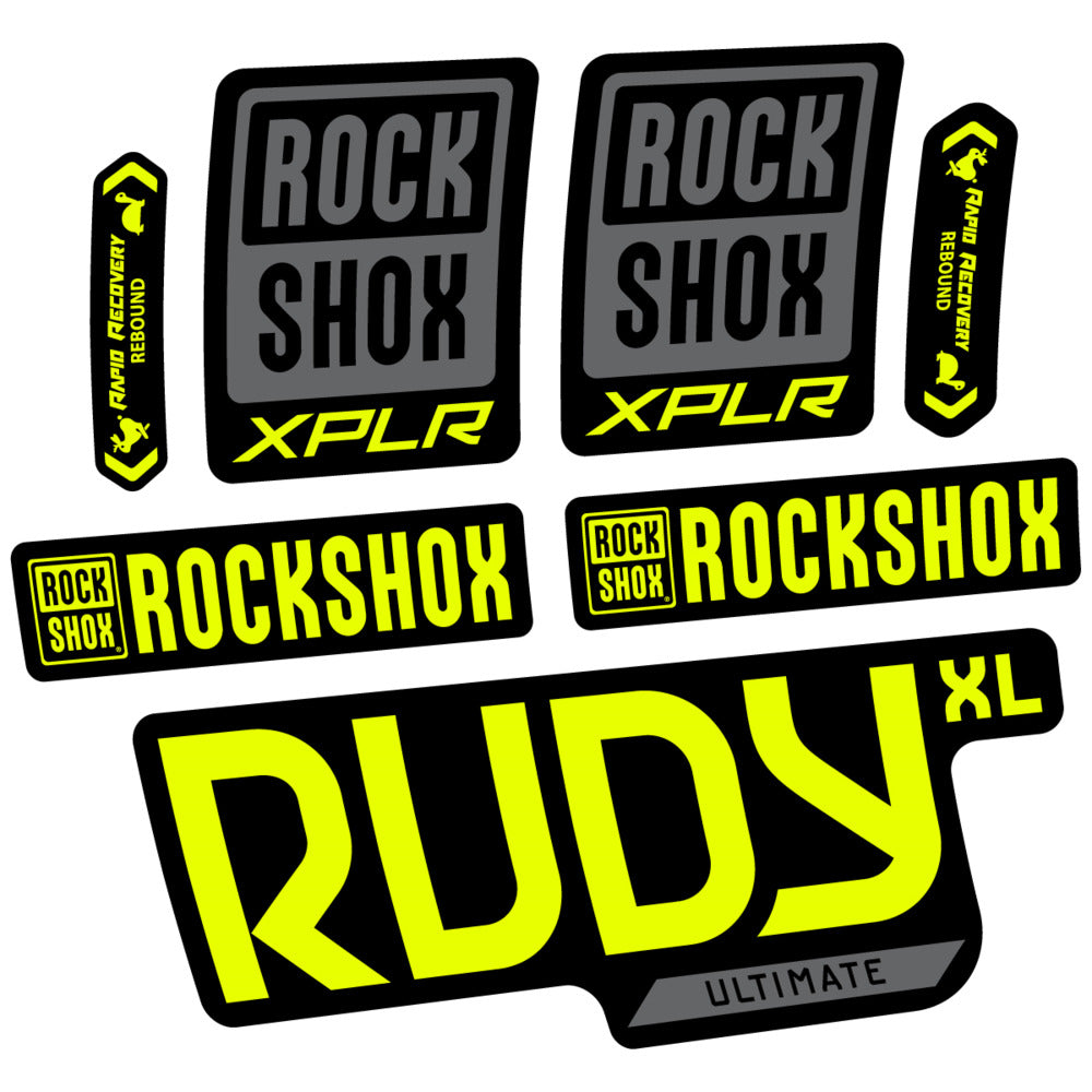 Stickers RockShox Rudy XL Ultimate 2026 compatibles - Autocollants fourche VTT