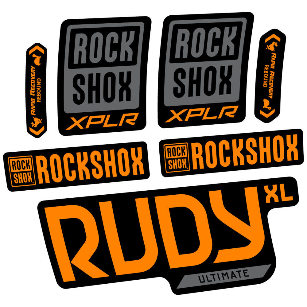 Stickers RockShox Rudy XL Ultimate 2026 compatibles - Autocollants fourche VTT