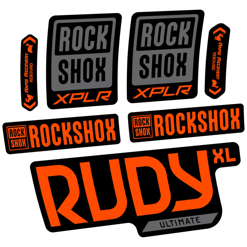 Stickers RockShox Rudy XL Ultimate 2026 compatibles - Autocollants fourche VTT