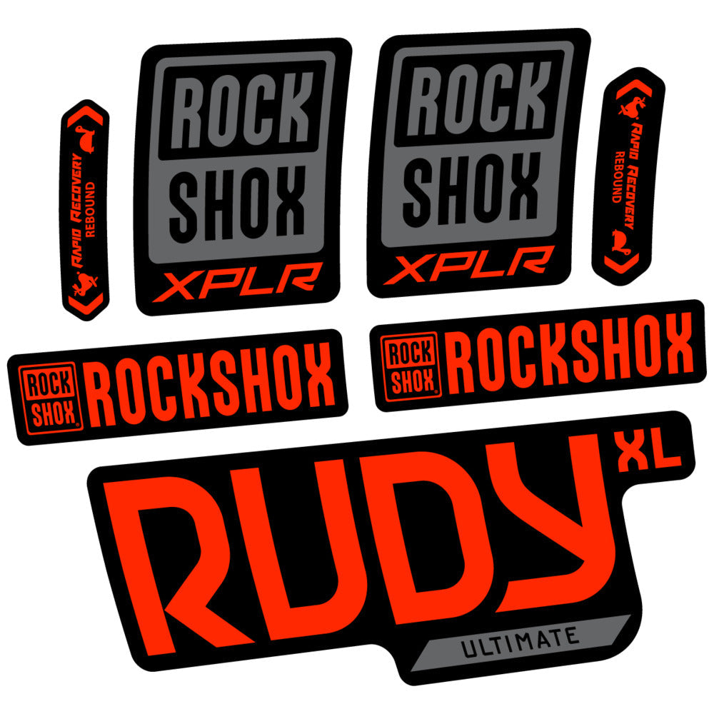 Stickers RockShox Rudy XL Ultimate 2026 compatibles - Autocollants fourche VTT