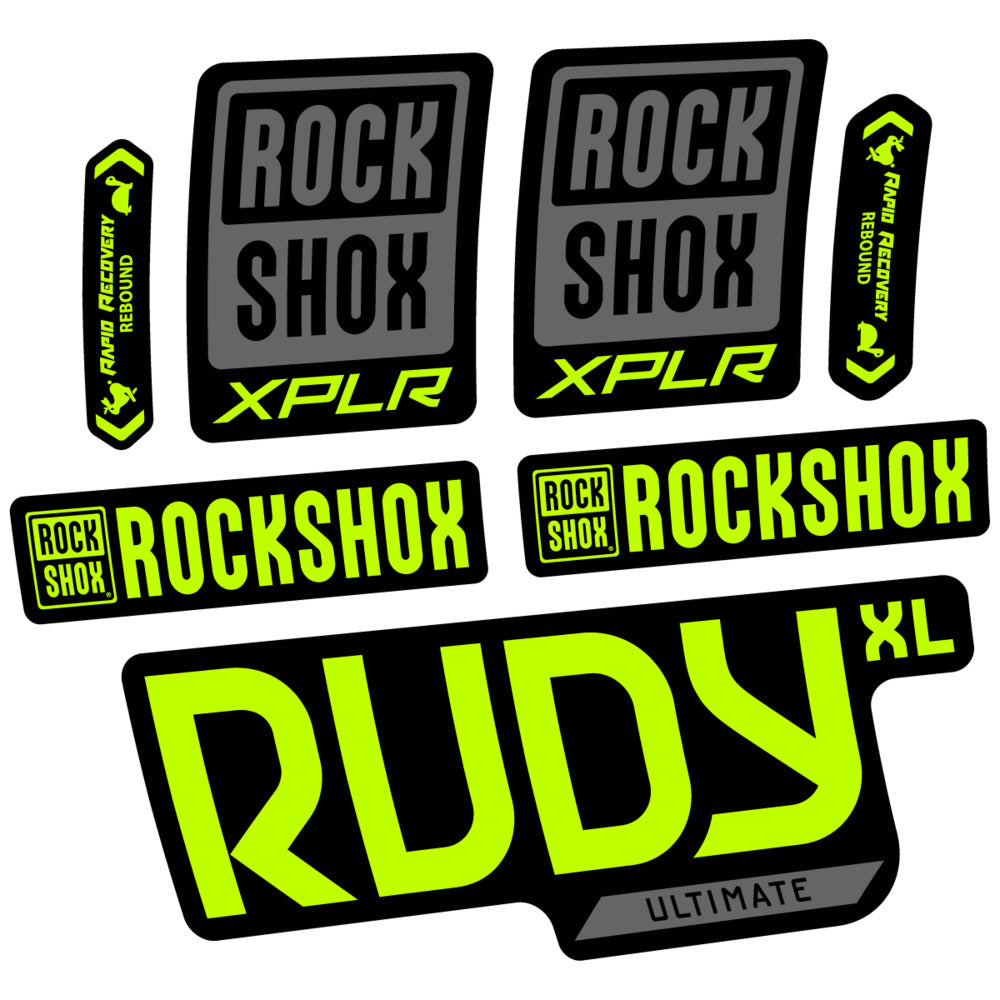 Stickers RockShox Rudy XL Ultimate 2026 compatibles - Autocollants fourche VTT