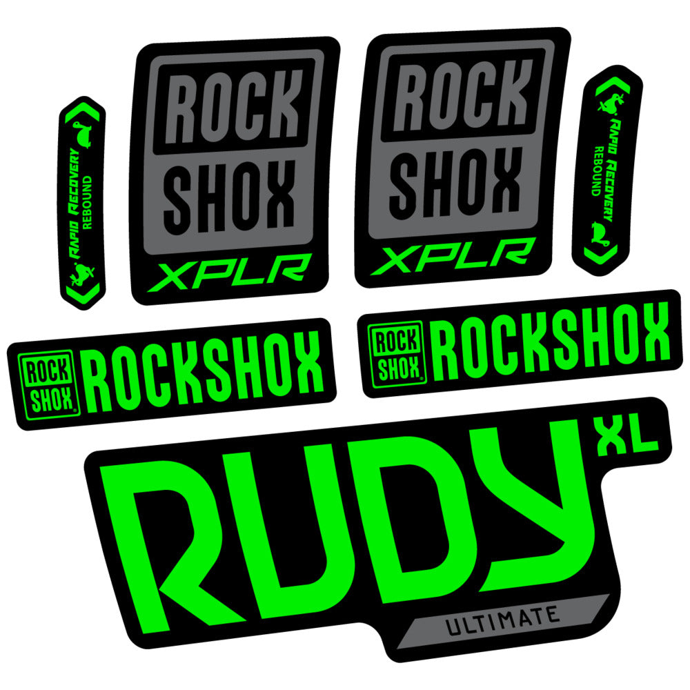 Stickers RockShox Rudy XL Ultimate 2026 compatibles - Autocollants fourche VTT