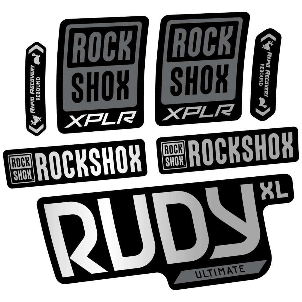 Stickers RockShox Rudy XL Ultimate 2026 compatibles - Autocollants fourche VTT