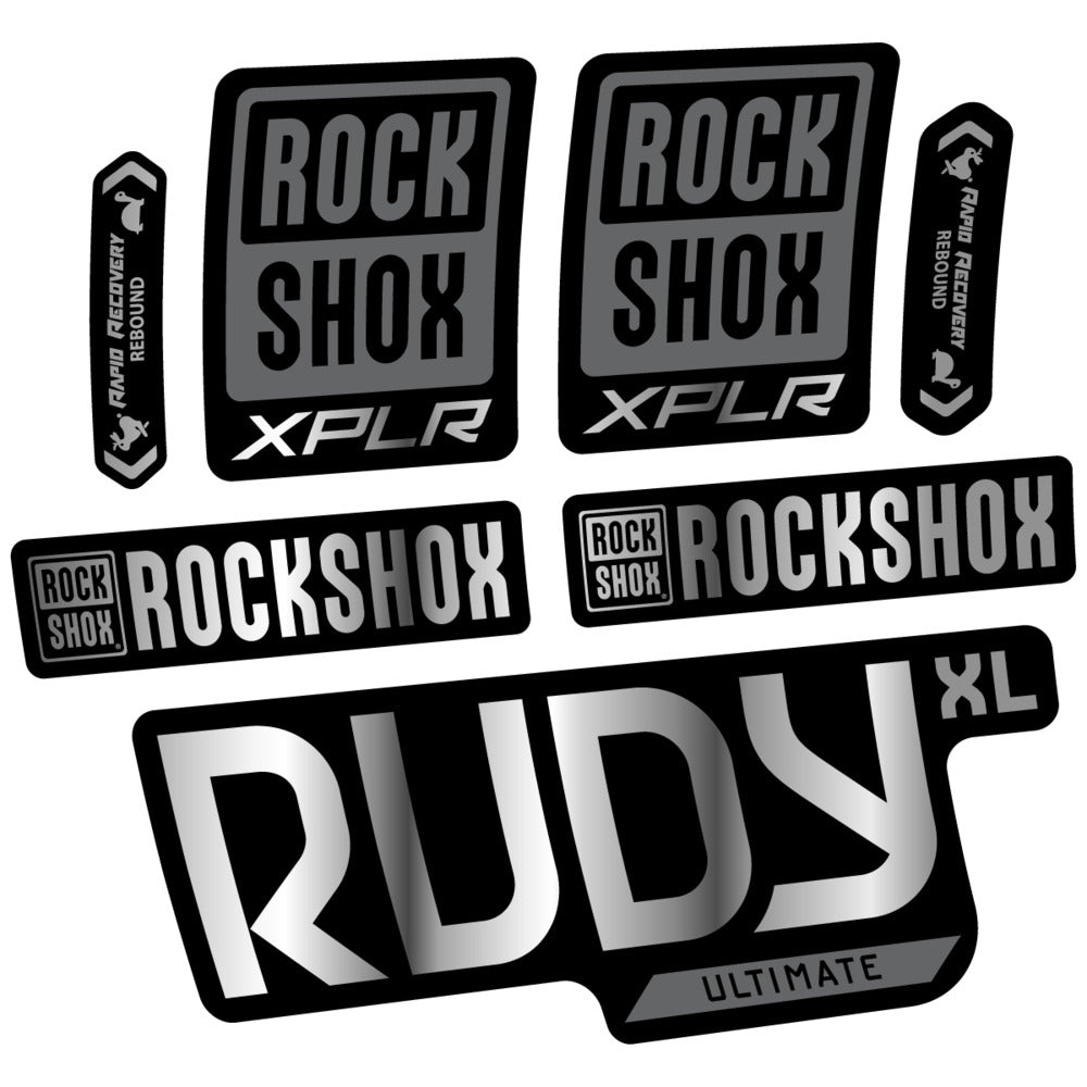 Stickers RockShox Rudy XL Ultimate 2026 compatibles - Autocollants fourche VTT