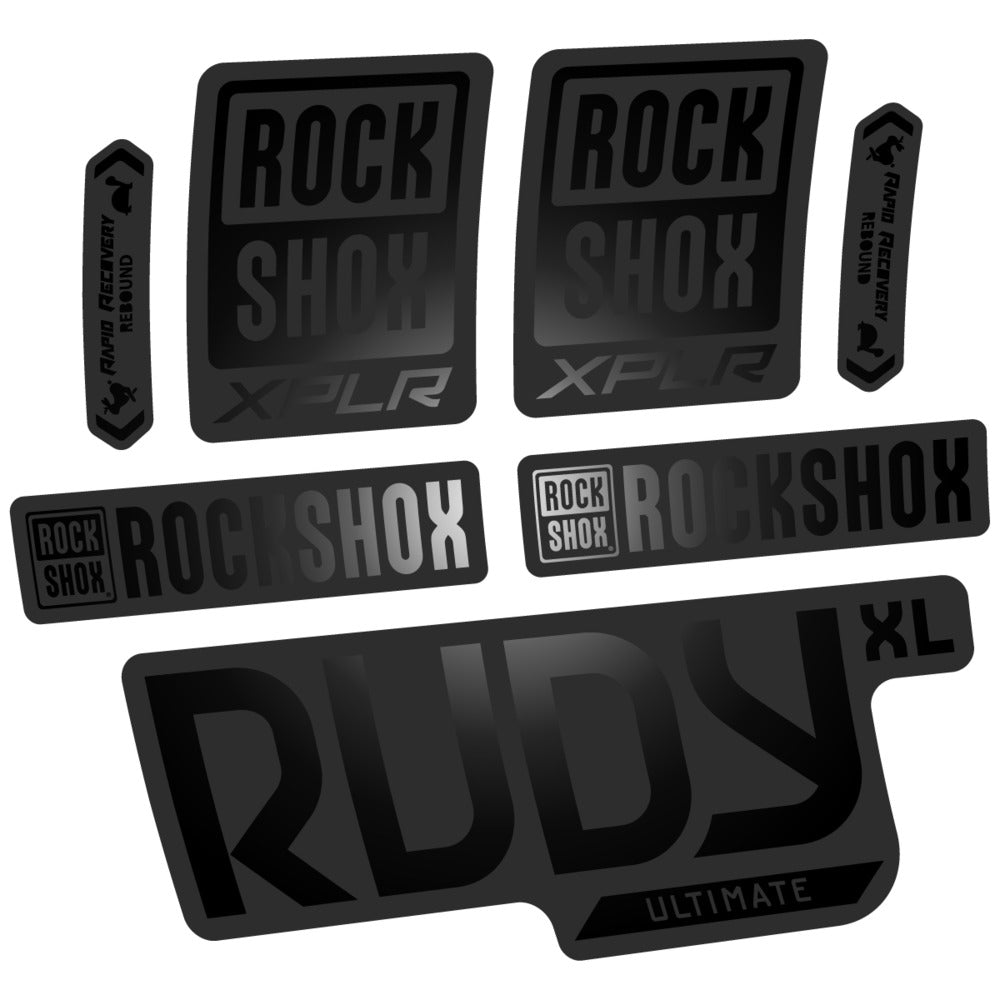 Stickers RockShox Rudy XL Ultimate 2026 compatibles - Autocollants fourche VTT