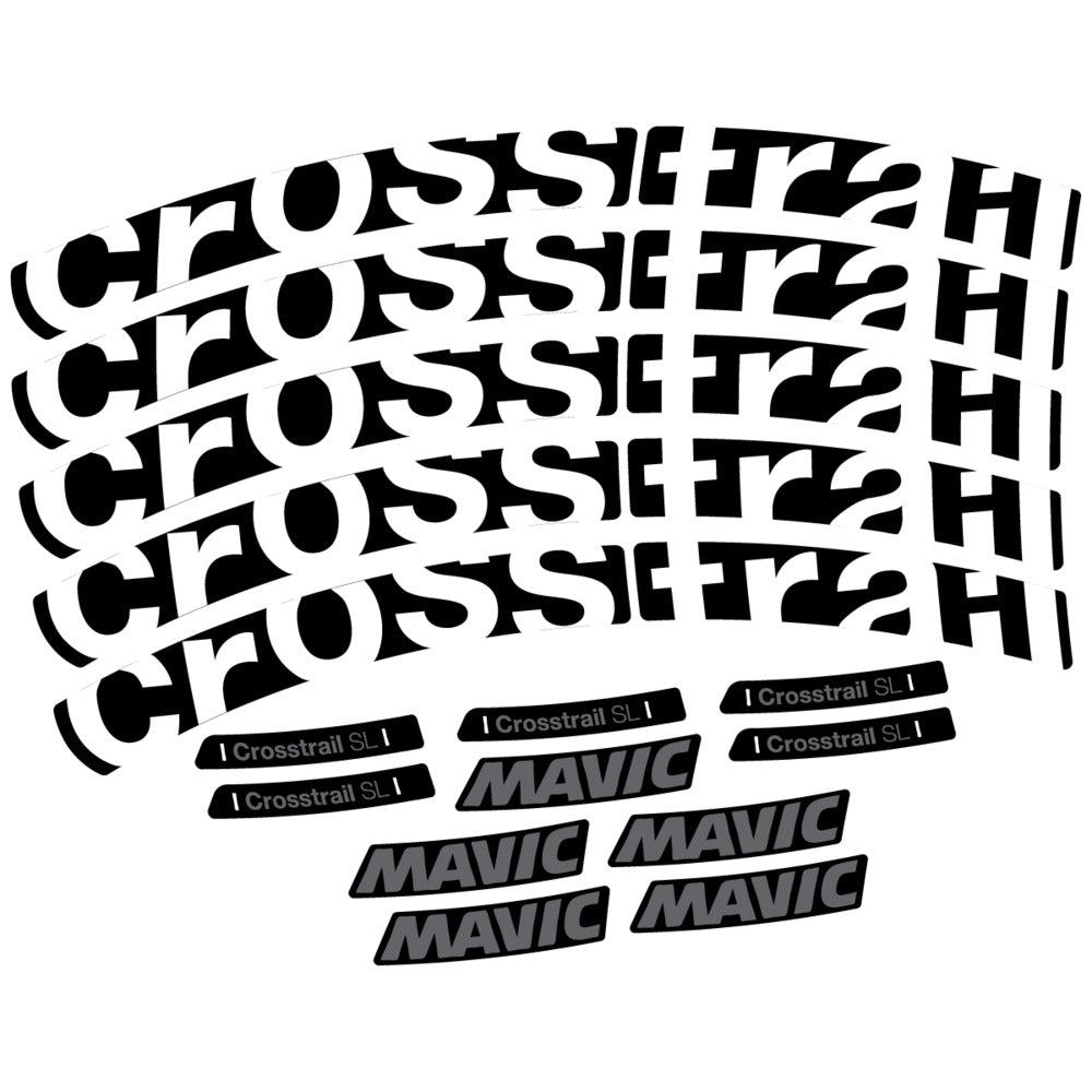 Stickers Compatible Decal Mavic Crosstrail SL 2025 compatibles - Autocollants roue vélo VTT