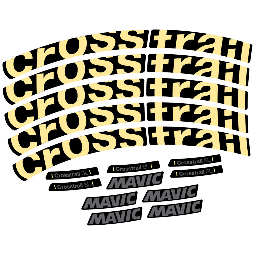 Stickers Compatible Decal Mavic Crosstrail SL 2025 compatibles - Autocollants roue vélo VTT
