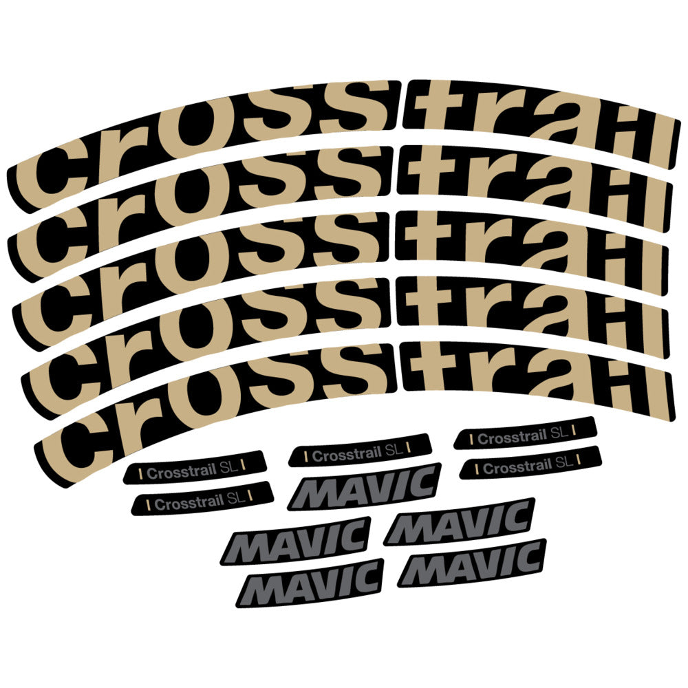 Stickers Compatible Decal Mavic Crosstrail SL 2025 compatibles - Autocollants roue vélo VTT