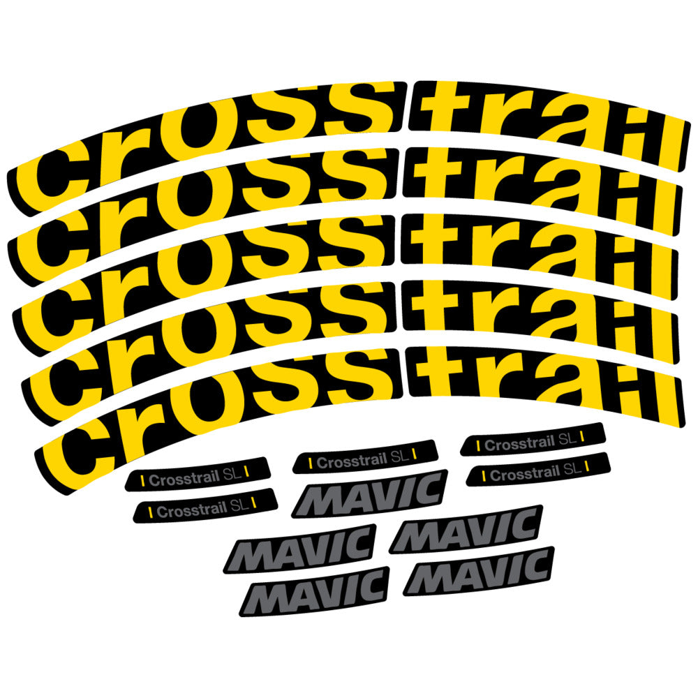 Stickers Compatible Decal Mavic Crosstrail SL 2025 compatibles - Autocollants roue vélo VTT