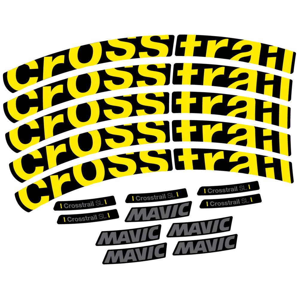Stickers Compatible Decal Mavic Crosstrail SL 2025 compatibles - Autocollants roue vélo VTT