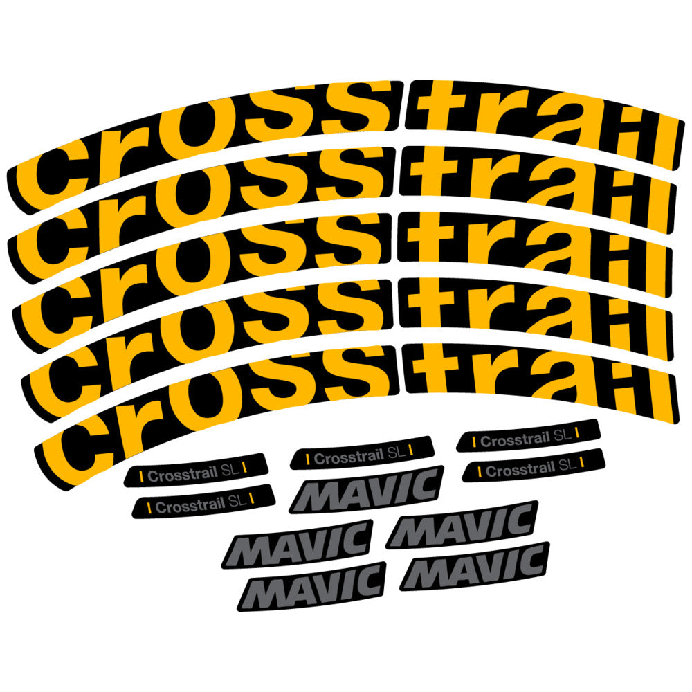 Stickers Compatible Decal Mavic Crosstrail SL 2025 compatibles - Autocollants roue vélo VTT