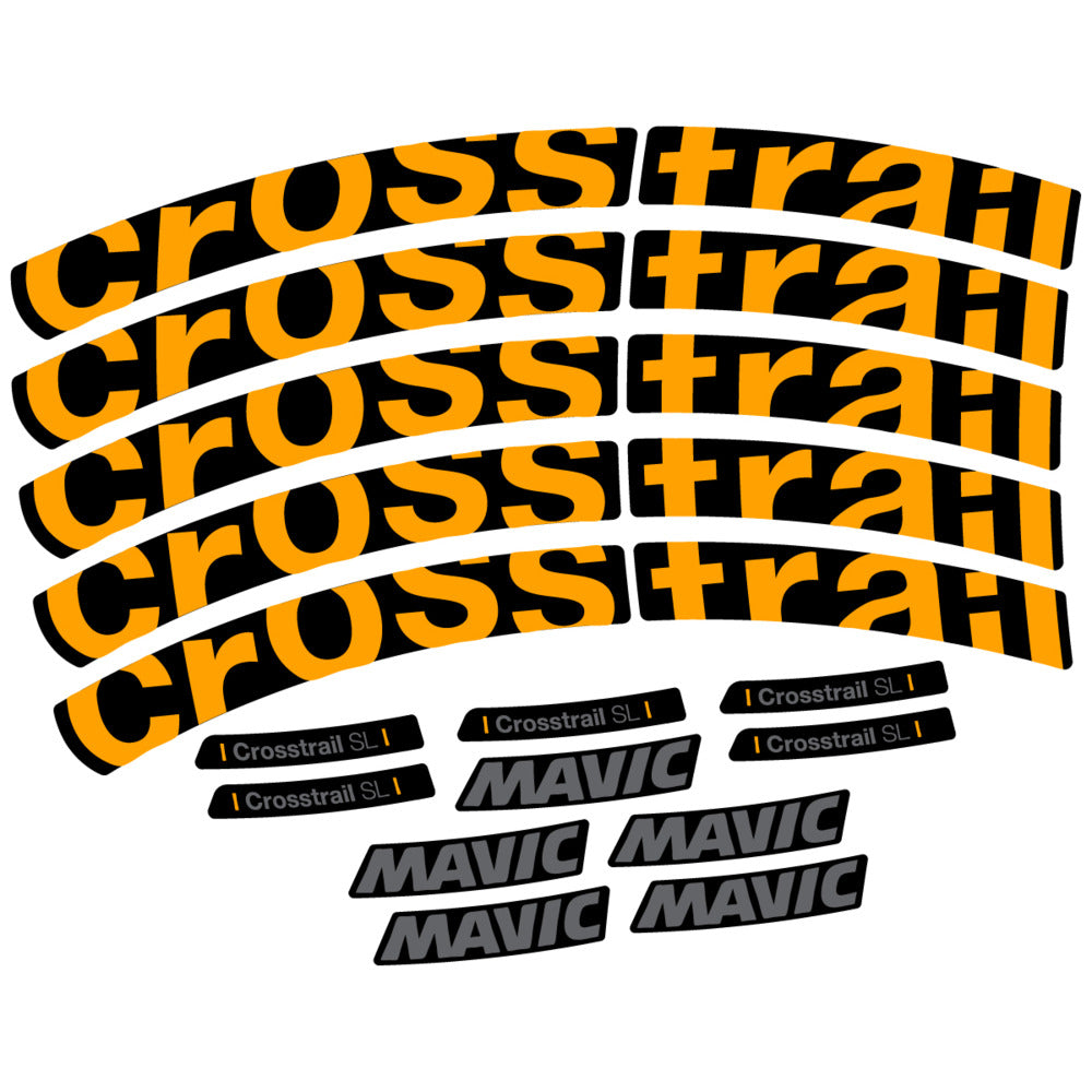 Stickers Compatible Decal Mavic Crosstrail SL 2025 compatibles - Autocollants roue vélo VTT