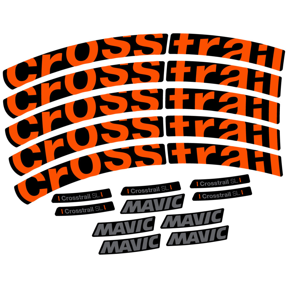 Stickers Compatible Decal Mavic Crosstrail SL 2025 compatibles - Autocollants roue vélo VTT