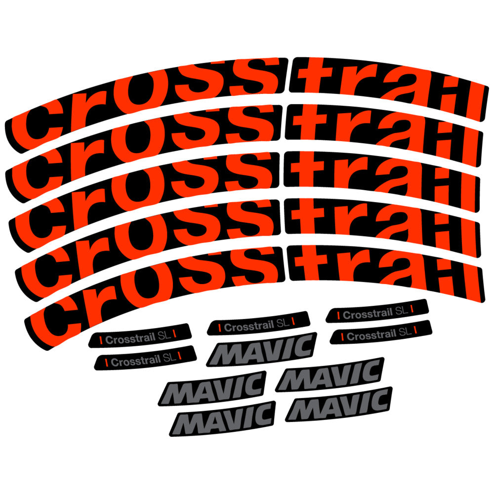 Stickers Compatible Decal Mavic Crosstrail SL 2025 compatibles - Autocollants roue vélo VTT