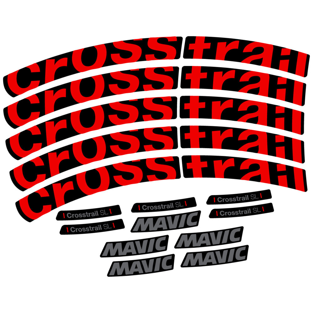Stickers Compatible Decal Mavic Crosstrail SL 2025 compatibles - Autocollants roue vélo VTT