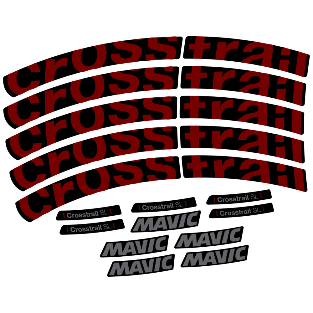 Stickers Compatible Decal Mavic Crosstrail SL 2025 compatibles - Autocollants roue vélo VTT