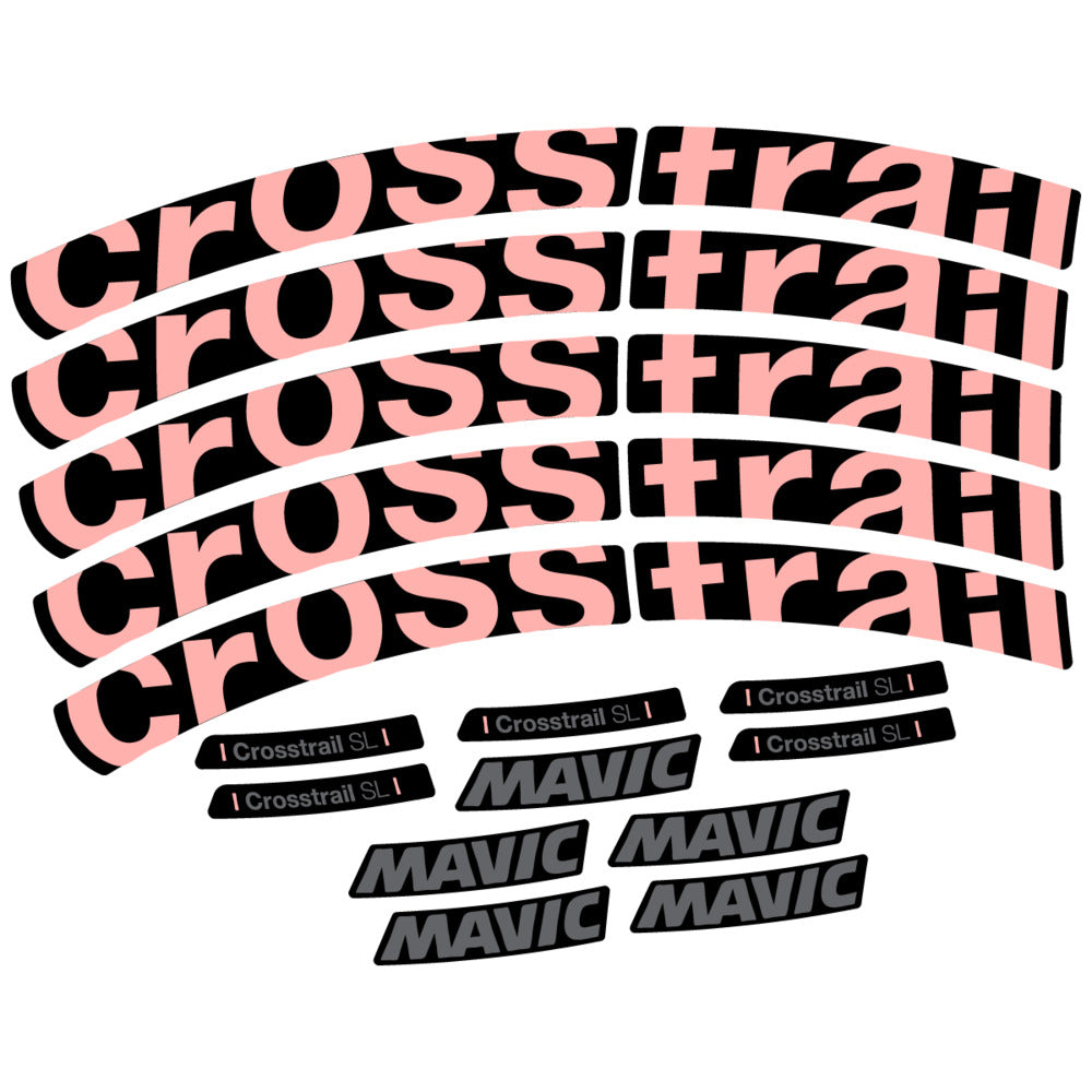 Stickers Compatible Decal Mavic Crosstrail SL 2025 compatibles - Autocollants roue vélo VTT