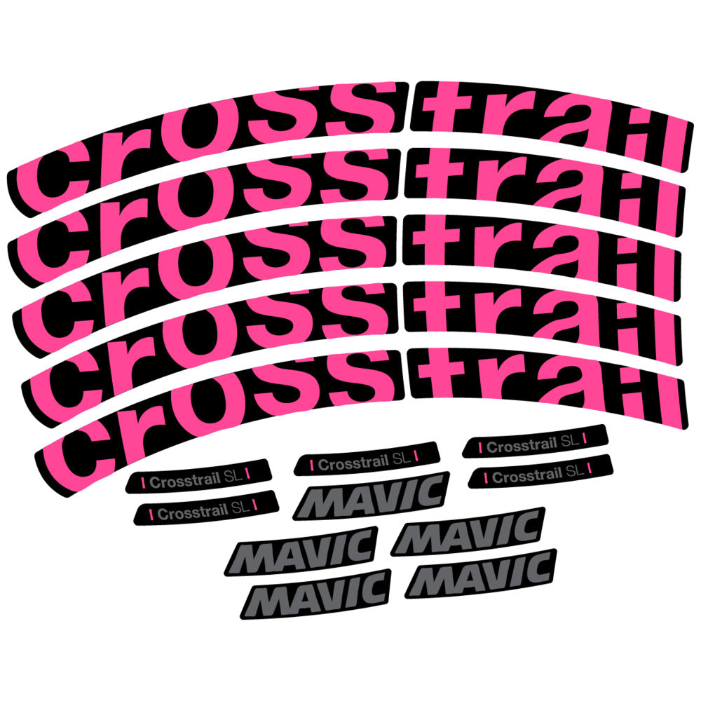 Stickers Compatible Decal Mavic Crosstrail SL 2025 compatibles - Autocollants roue vélo VTT
