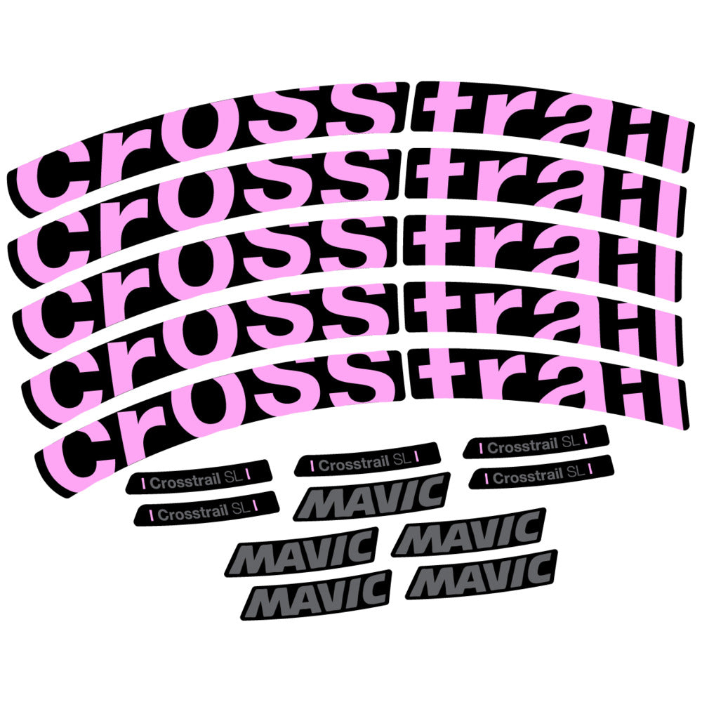 Stickers Compatible Decal Mavic Crosstrail SL 2025 compatibles - Autocollants roue vélo VTT