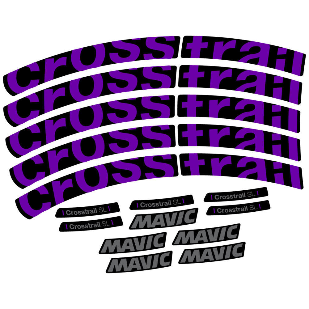 Stickers Compatible Decal Mavic Crosstrail SL 2025 compatibles - Autocollants roue vélo VTT