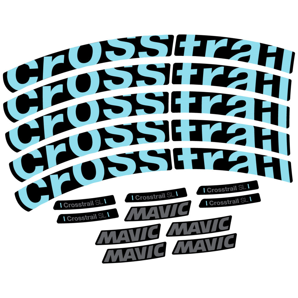 Stickers Compatible Decal Mavic Crosstrail SL 2025 compatibles - Autocollants roue vélo VTT