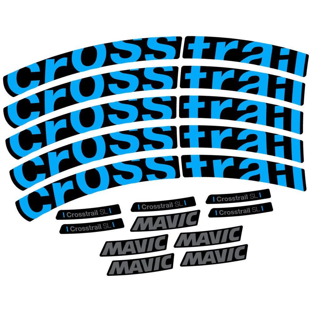 Stickers Compatible Decal Mavic Crosstrail SL 2025 compatibles - Autocollants roue vélo VTT