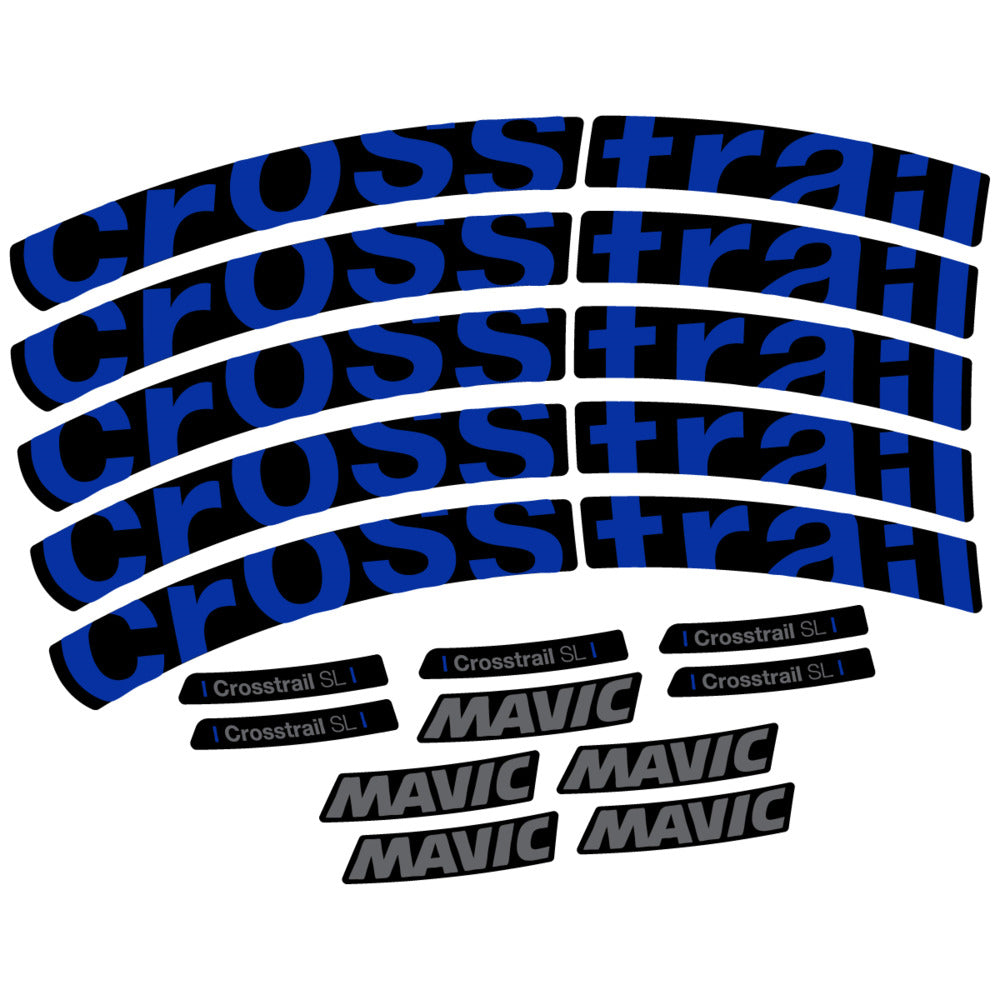 Stickers Compatible Decal Mavic Crosstrail SL 2025 compatibles - Autocollants roue vélo VTT