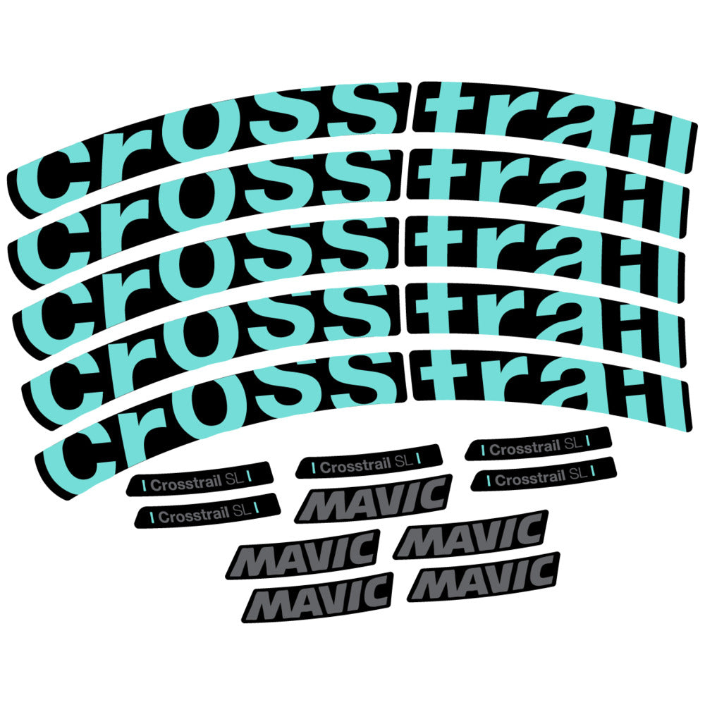 Stickers Compatible Decal Mavic Crosstrail SL 2025 compatibles - Autocollants roue vélo VTT