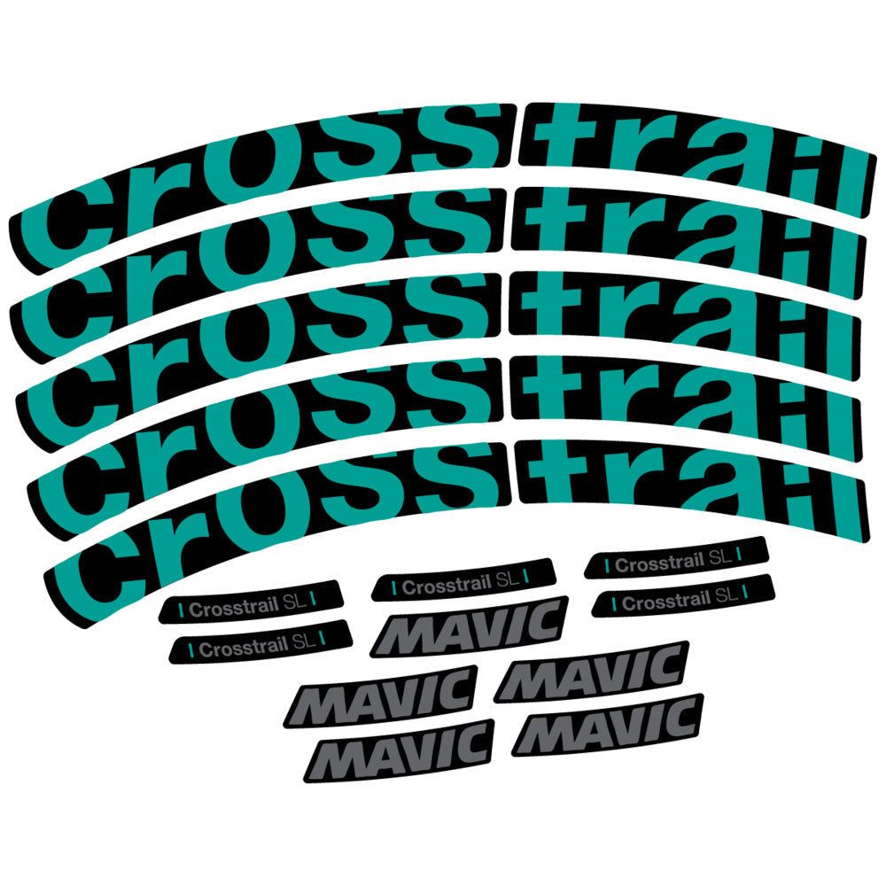 Stickers Compatible Decal Mavic Crosstrail SL 2025 compatibles - Autocollants roue vélo VTT