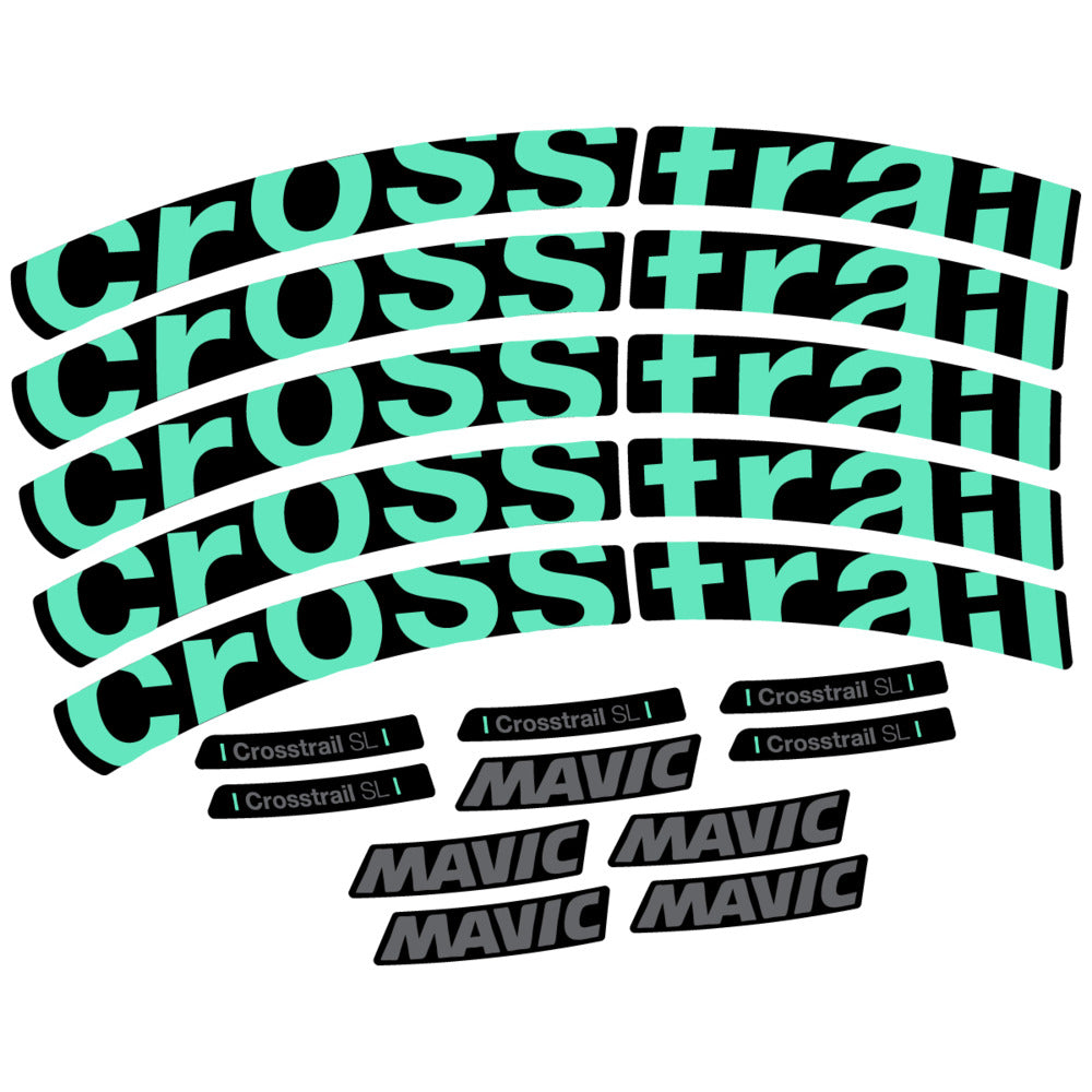 Stickers Compatible Decal Mavic Crosstrail SL 2025 compatibles - Autocollants roue vélo VTT