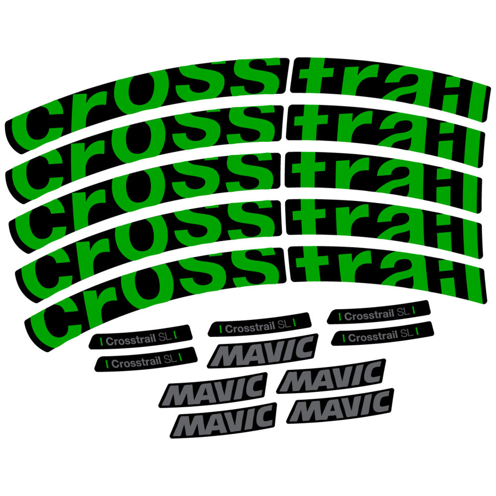 Stickers Compatible Decal Mavic Crosstrail SL 2025 compatibles - Autocollants roue vélo VTT