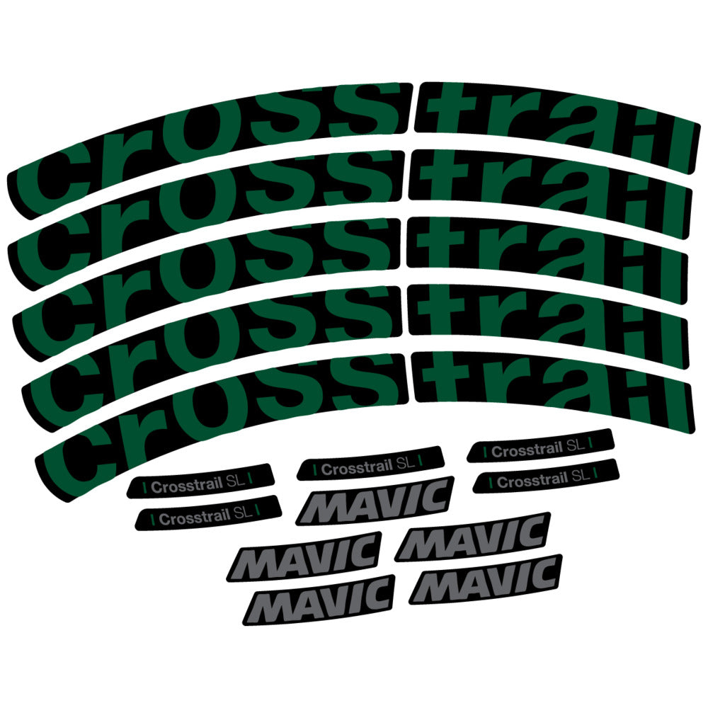 Stickers Compatible Decal Mavic Crosstrail SL 2025 compatibles - Autocollants roue vélo VTT
