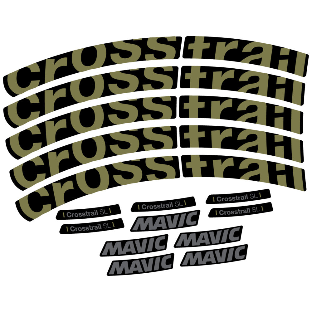 Stickers Compatible Decal Mavic Crosstrail SL 2025 compatibles - Autocollants roue vélo VTT