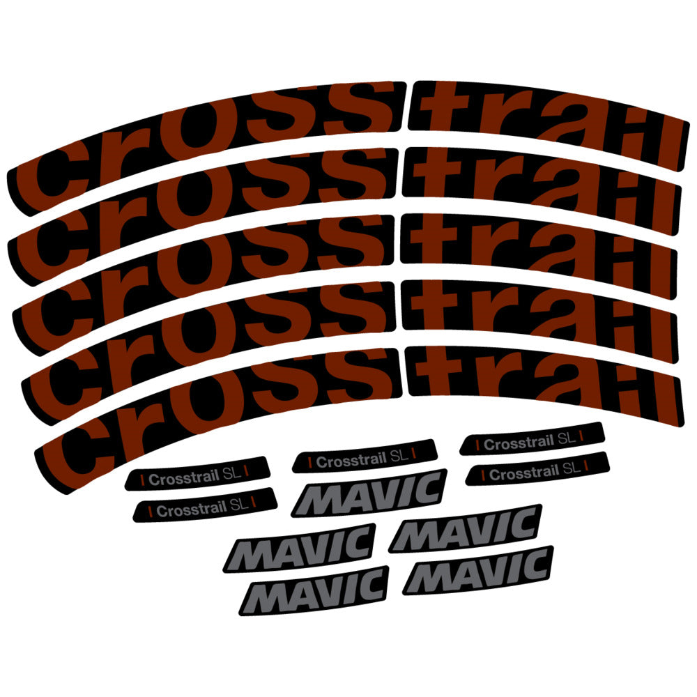 Stickers Compatible Decal Mavic Crosstrail SL 2025 compatibles - Autocollants roue vélo VTT