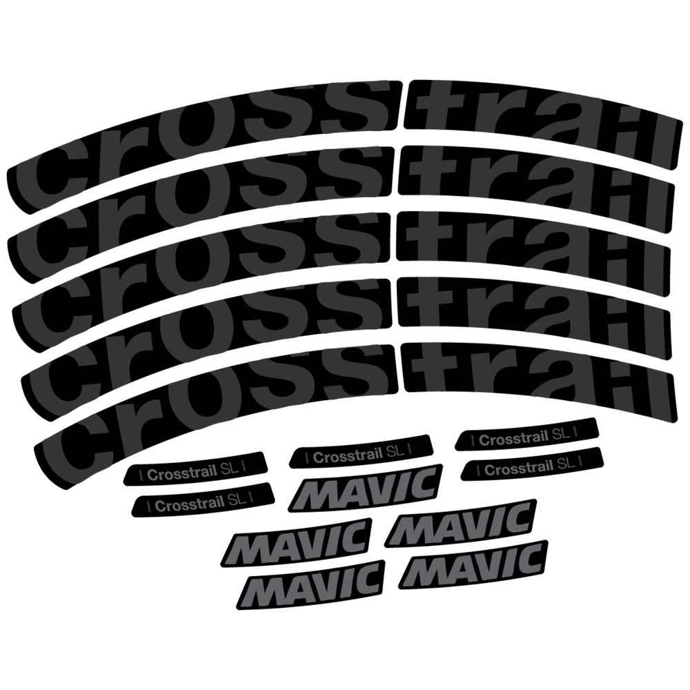 Stickers Compatible Decal Mavic Crosstrail SL 2025 compatibles - Autocollants roue vélo VTT